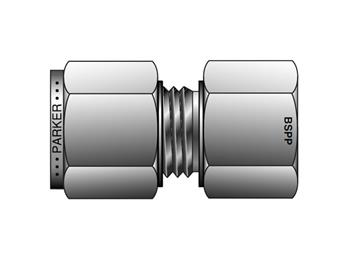 GBC 12-1/4GC-B Instrumentation Tube Fitting - Straight BSPP Gauge Connector for use with Metric Tubing GBC 12-1/4GC-B CPI Metric Tube BSPP Gauge Connector - GBZ GC